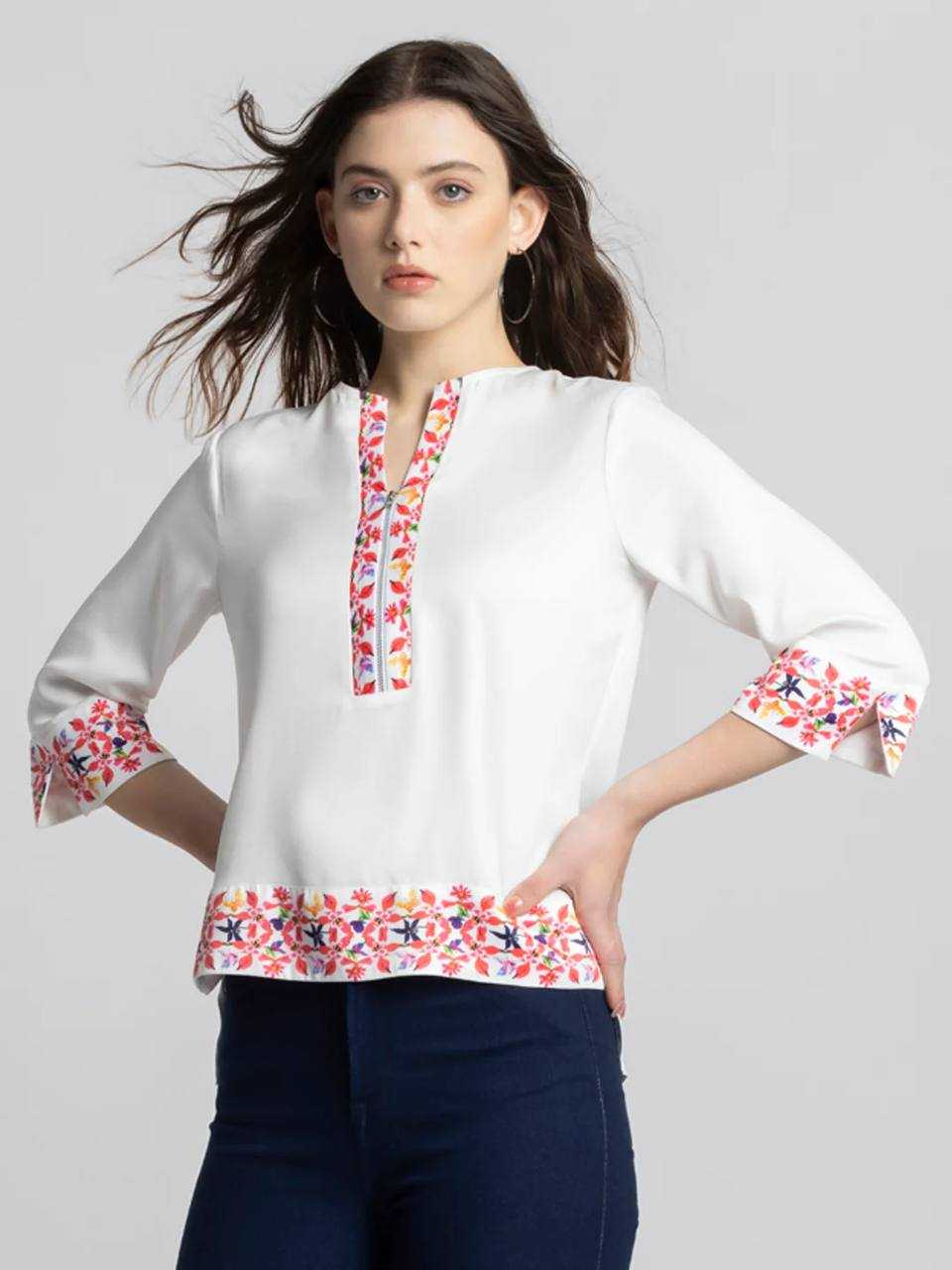 YNF COTTON SVC Reyon WESTERN WEAR WHOLESALE TOPS MANUFACTURER 